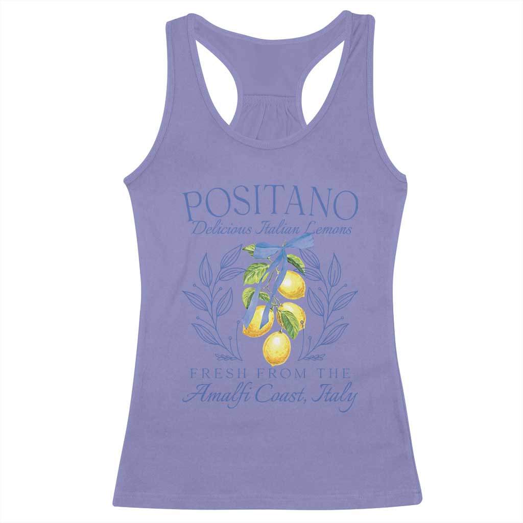 Positano Italy Racerback Tank Top Amalfi Coast Italian Lemons Town Italy Vacation - Wonder Print Shop