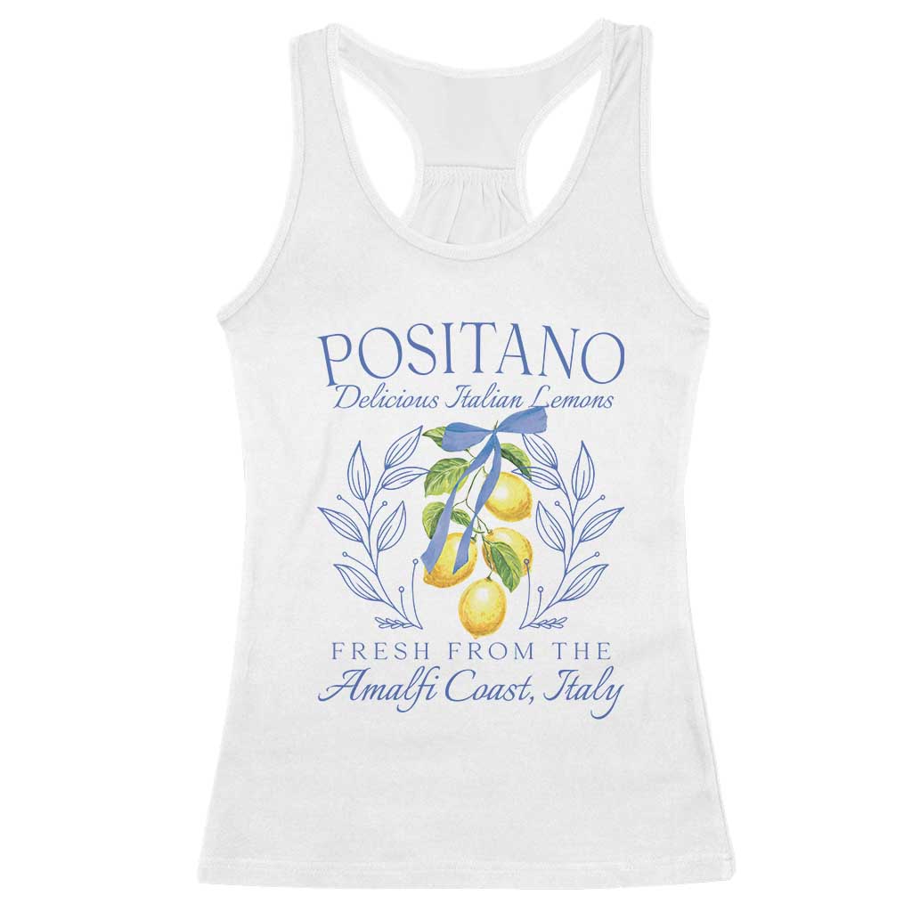 Positano Italy Racerback Tank Top Amalfi Coast Italian Lemons Town Italy Vacation - Wonder Print Shop
