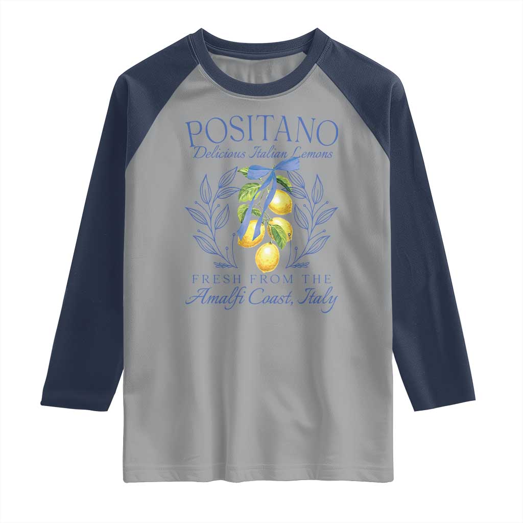 Positano Italy Raglan Shirt Amalfi Coast Italian Lemons Town Italy Vacation - Wonder Print Shop