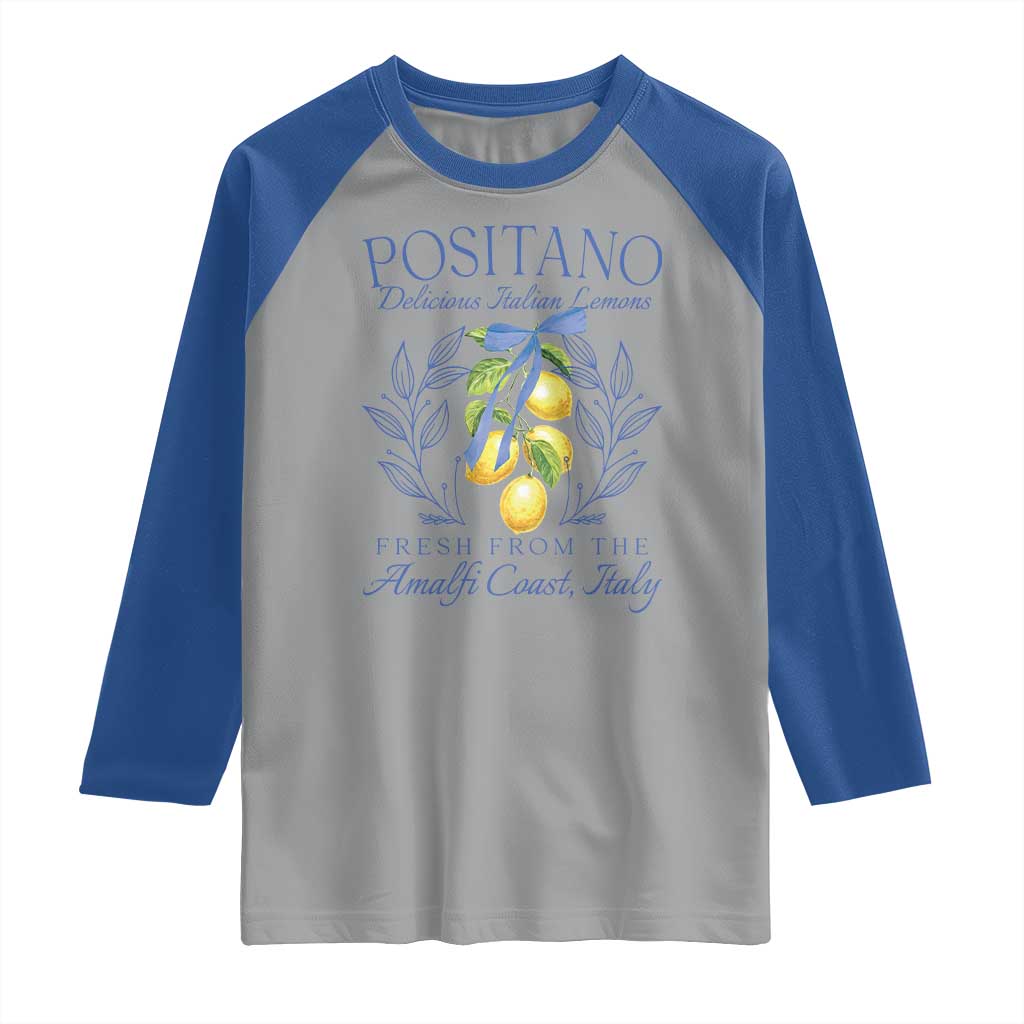 Positano Italy Raglan Shirt Amalfi Coast Italian Lemons Town Italy Vacation - Wonder Print Shop