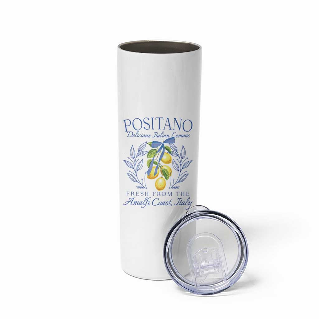 Positano Italy Skinny Tumbler Amalfi Coast Italian Lemons Town Italy Vacation - Wonder Print Shop