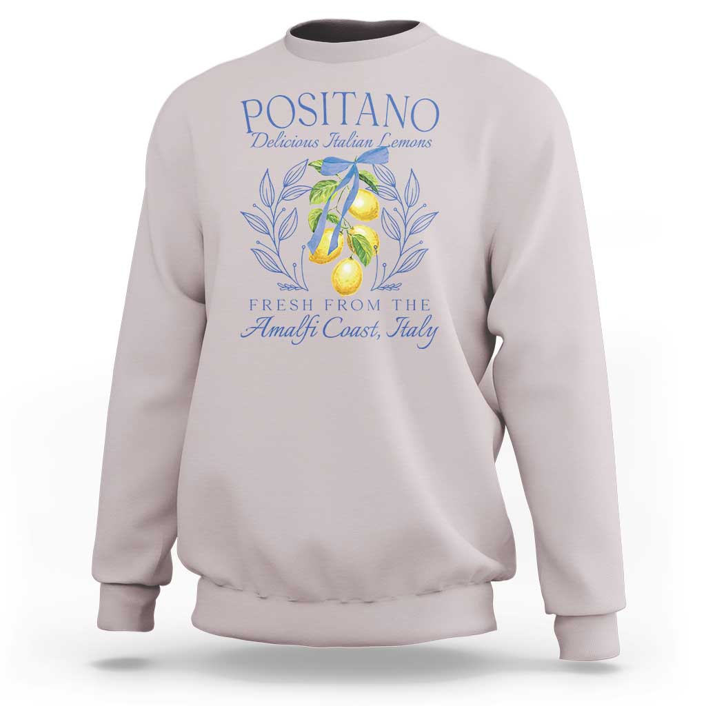 Positano Italy Sweatshirt Amalfi Coast Italian Lemons Town Italy Vacation - Wonder Print Shop