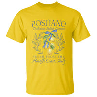 Positano Italy T Shirt Amalfi Coast Italian Lemons Town Italy Vacation - Wonder Print Shop