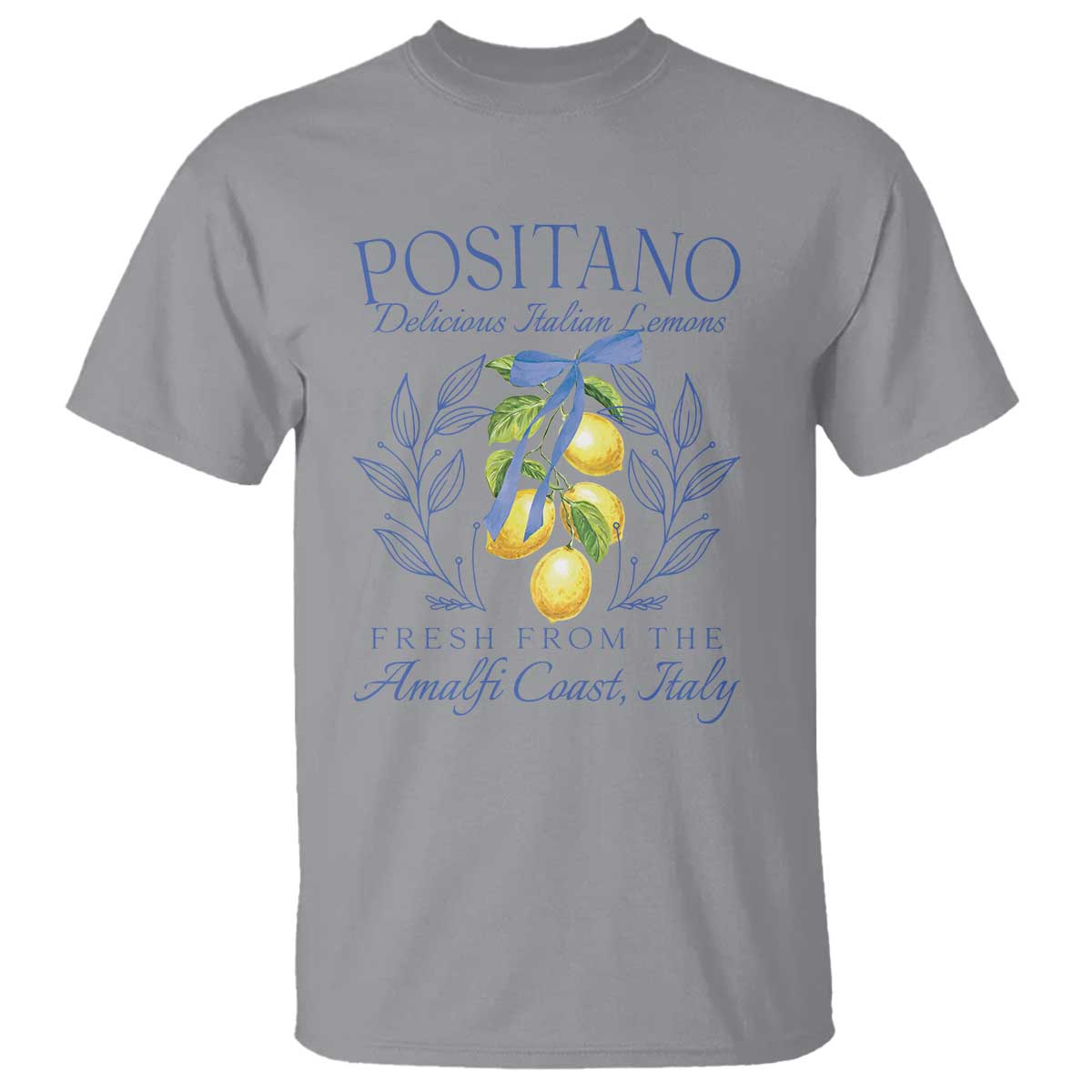 Positano Italy T Shirt Amalfi Coast Italian Lemons Town Italy Vacation - Wonder Print Shop