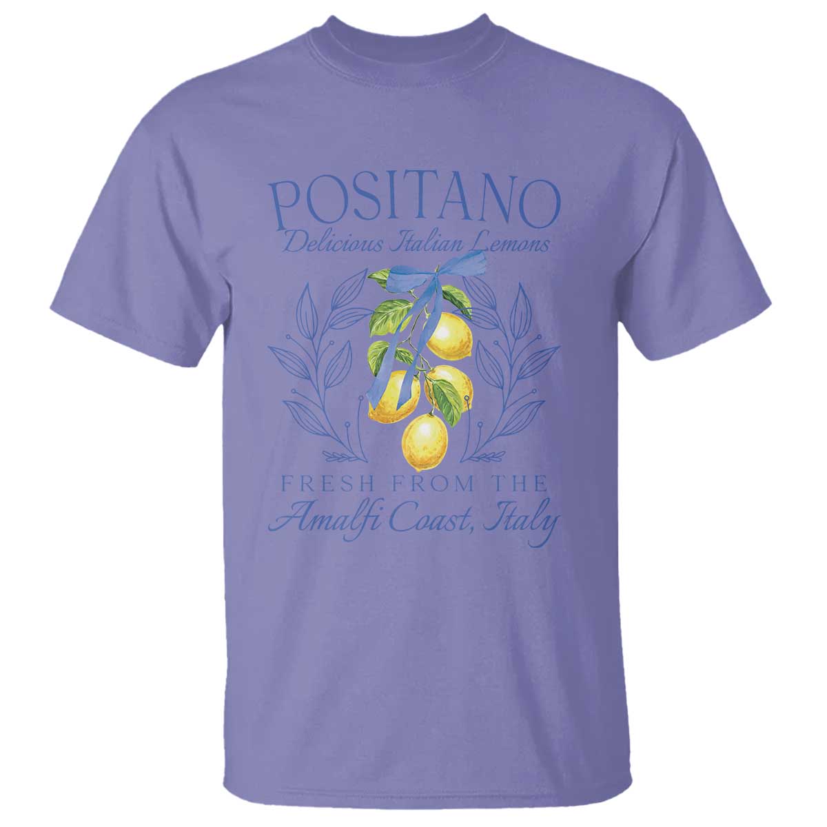 Positano Italy T Shirt Amalfi Coast Italian Lemons Town Italy Vacation - Wonder Print Shop