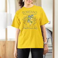 Positano Italy T Shirt For Women Amalfi Coast Italian Lemons Town Italy Vacation - Wonder Print Shop