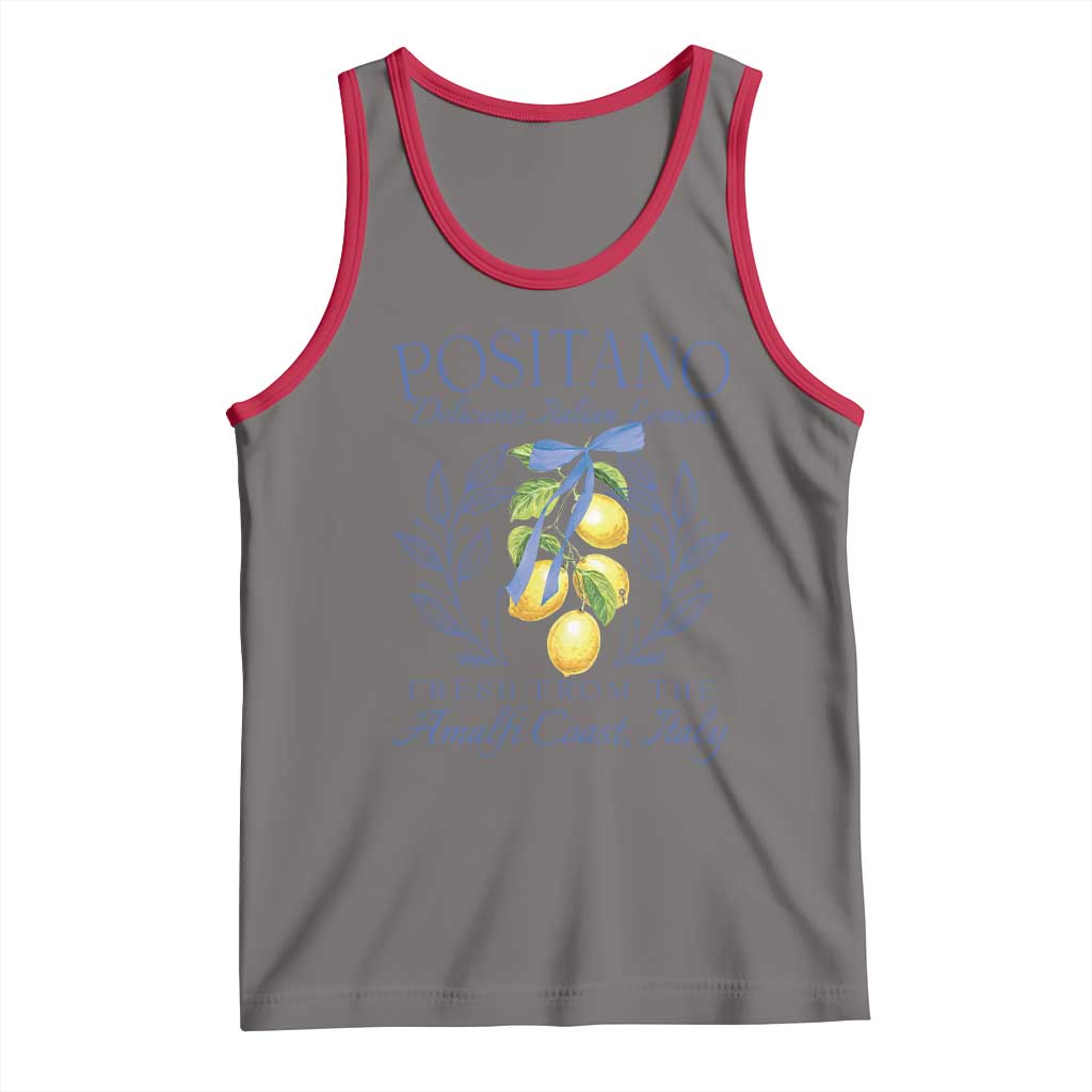 Positano Italy Tank Top Amalfi Coast Italian Lemons Town Italy Vacation - Wonder Print Shop