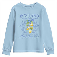 Positano Italy Youth Sweatshirt Amalfi Coast Italian Lemons Town Italy Vacation - Wonder Print Shop