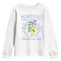 Positano Italy Youth Sweatshirt Amalfi Coast Italian Lemons Town Italy Vacation - Wonder Print Shop