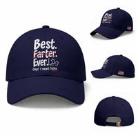 Retro Dad Worlds Best Farter I Mean Father Baseball Cap Funny Gag Gift Birthday Husband Dad Fathers Day