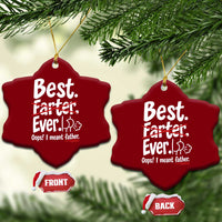 Retro Dad Worlds Best Farter I Mean Father Ceramic Ornament Funny Gag Gift Birthday Husband Dad Fathers Day