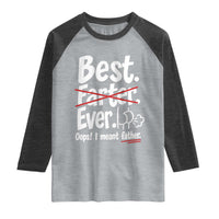 Retro Dad Worlds Best Farter I Mean Father Raglan Shirt Funny Gag Gift Birthday Husband Dad Fathers Day