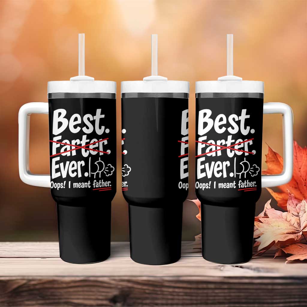Retro Dad Worlds Best Farter I Mean Father Tumbler With Handle Funny Gag Gift Birthday Husband Dad Fathers Day