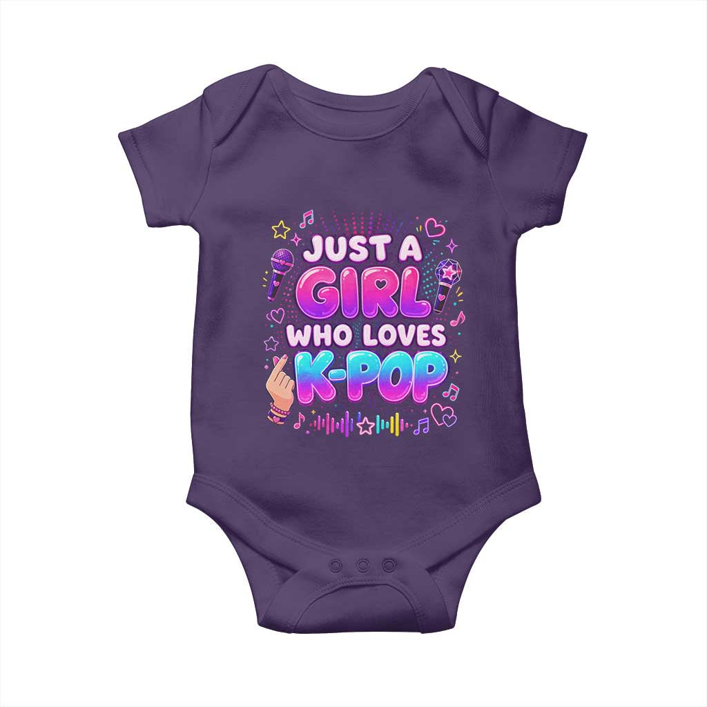 Kpop Lover Baby Onesie Just a Girl Who Loves K-Pop Korean Music