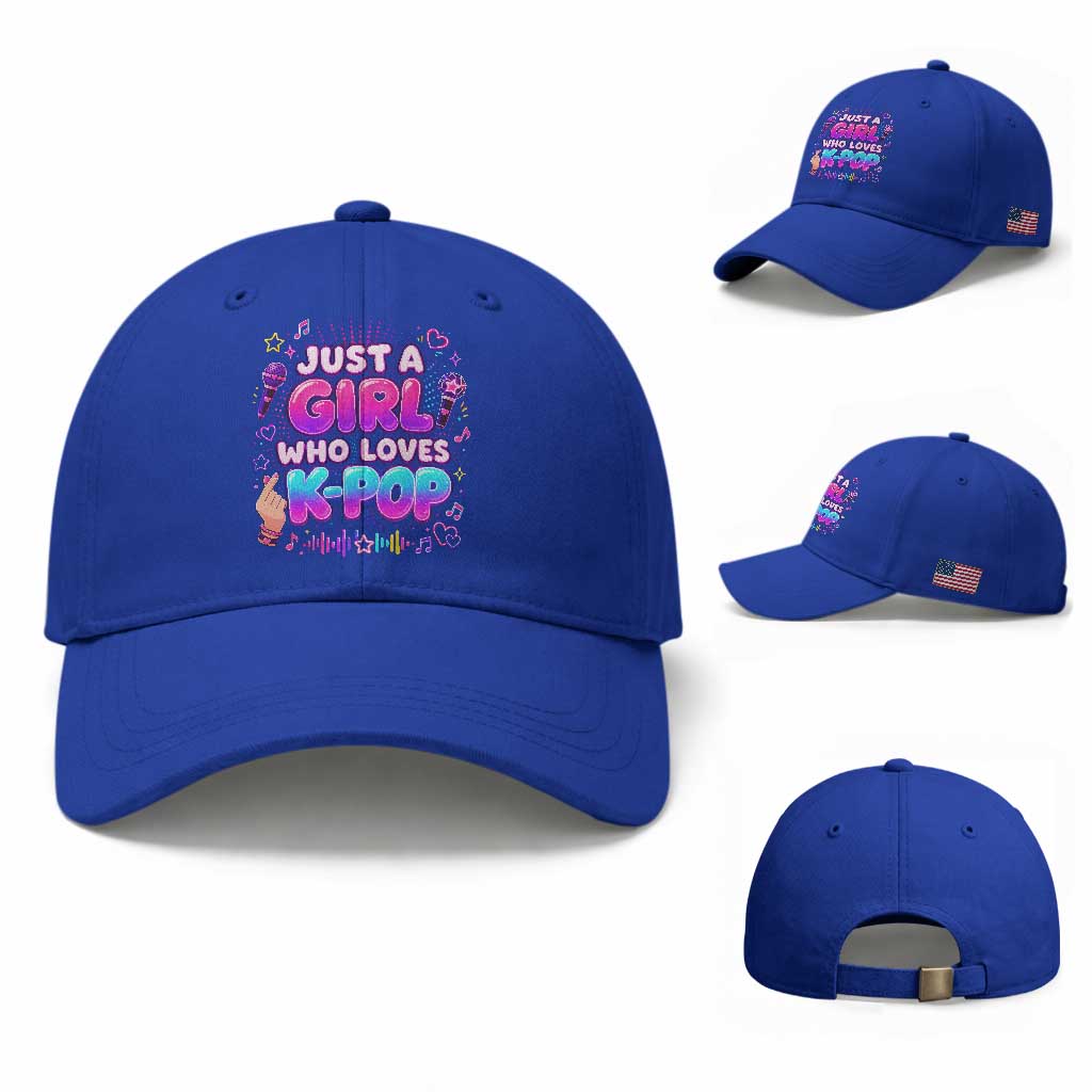 Kpop Lover Baseball Cap Just a Girl Who Loves K-Pop Korean Music