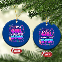 Kpop Lover Ceramic Ornament Just a Girl Who Loves K-Pop Korean Music