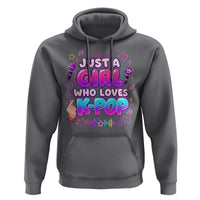 Kpop Lover Hoodie Just a Girl Who Loves K-Pop Korean Music