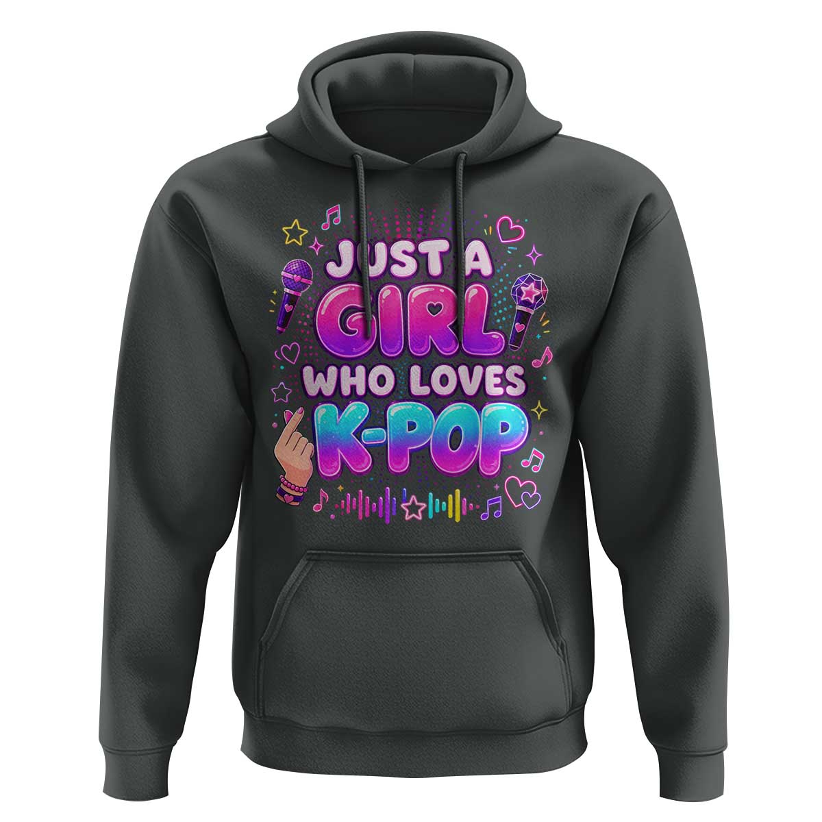 Kpop Lover Hoodie Just a Girl Who Loves K-Pop Korean Music