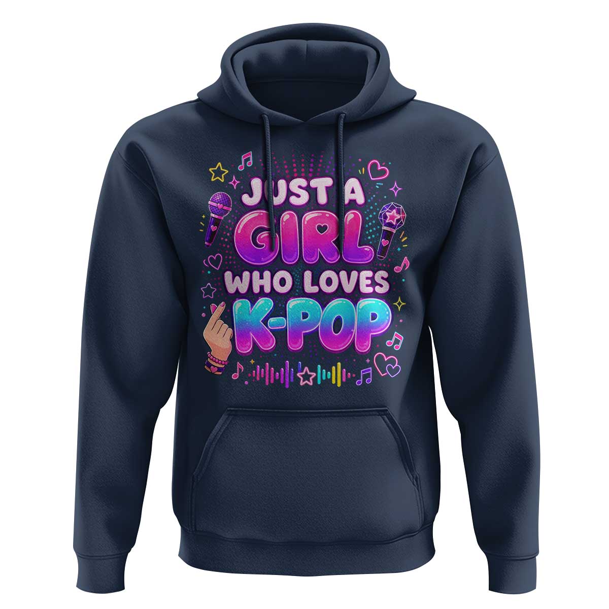 Kpop Lover Hoodie Just a Girl Who Loves K-Pop Korean Music