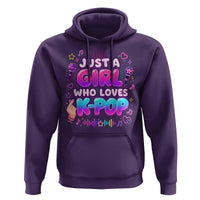 Kpop Lover Hoodie Just a Girl Who Loves K-Pop Korean Music