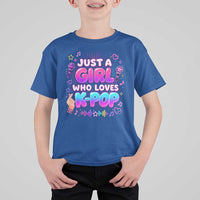 Kpop Lover T Shirt For Kid Just a Girl Who Loves K-Pop Korean Music