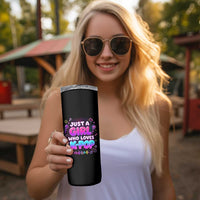 Kpop Lover Skinny Tumbler Just a Girl Who Loves K-Pop Korean Music