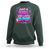 Kpop Lover Sweatshirt Just a Girl Who Loves K-Pop Korean Music