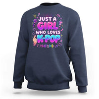 Kpop Lover Sweatshirt Just a Girl Who Loves K-Pop Korean Music