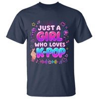 Kpop Lover T Shirt Just a Girl Who Loves K-Pop Korean Music