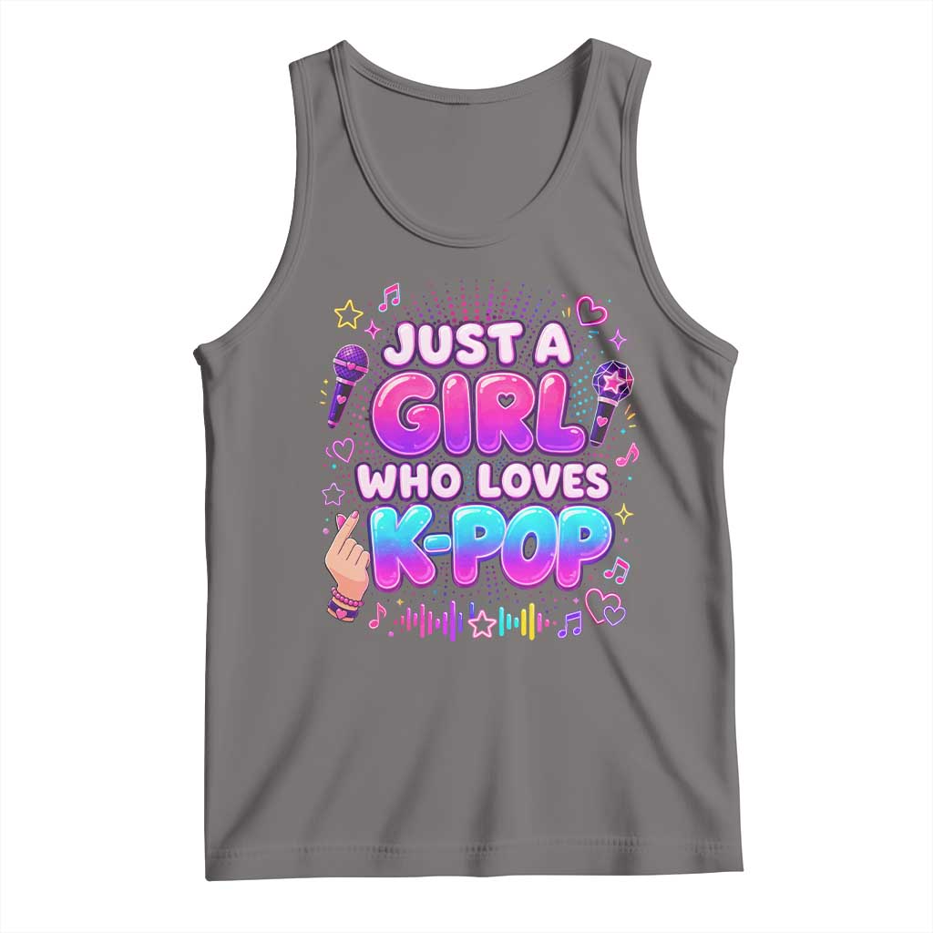 Kpop Lover Tank Top Just a Girl Who Loves K-Pop Korean Music