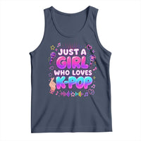 Kpop Lover Tank Top Just a Girl Who Loves K-Pop Korean Music
