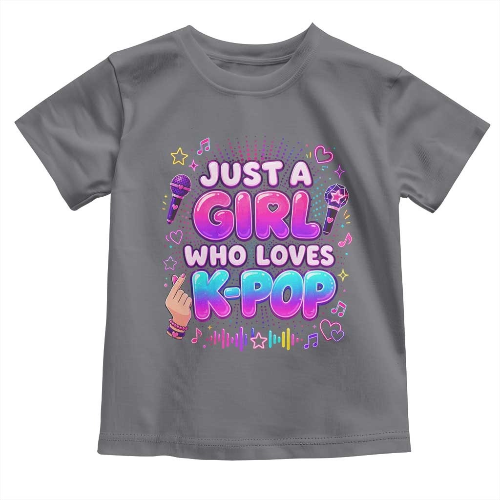 Kpop Lover Toddler T Shirt Just a Girl Who Loves K-Pop Korean Music
