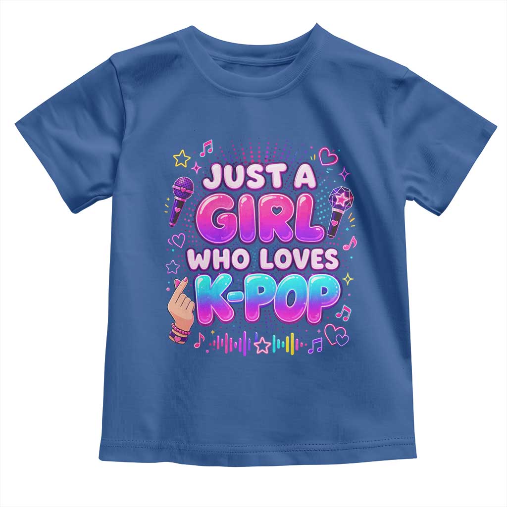 Kpop Lover Toddler T Shirt Just a Girl Who Loves K-Pop Korean Music