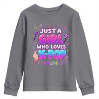 Kpop Lover Youth Sweatshirt Just a Girl Who Loves K-Pop Korean Music