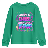 Kpop Lover Youth Sweatshirt Just a Girl Who Loves K-Pop Korean Music
