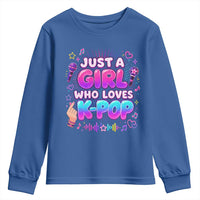 Kpop Lover Youth Sweatshirt Just a Girl Who Loves K-Pop Korean Music