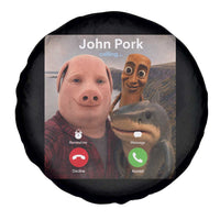 Tung Tung Tung Sahur John Pork Calling Spare Tire Cover Tralalero Tralala Meme Brainrot Funny