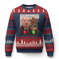 Tung Tung Tung Sahur John Pork Calling Ugly Christmas Sweater Tralalero Tralala Meme Brainrot Funny
