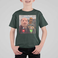 Tung Tung Tung Sahur John Pork Calling T Shirt For Kid Tralalero Tralala Meme Brainrot Funny