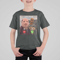 Tung Tung Tung Sahur John Pork Calling T Shirt For Kid Tralalero Tralala Meme Brainrot Funny