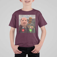 Tung Tung Tung Sahur John Pork Calling T Shirt For Kid Tralalero Tralala Meme Brainrot Funny