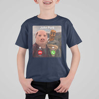 Tung Tung Tung Sahur John Pork Calling T Shirt For Kid Tralalero Tralala Meme Brainrot Funny