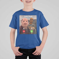 Tung Tung Tung Sahur John Pork Calling T Shirt For Kid Tralalero Tralala Meme Brainrot Funny