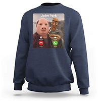 Tung Tung Tung Sahur John Pork Calling Sweatshirt Tralalero Tralala Meme Brainrot Funny
