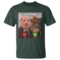 Tung Tung Tung Sahur John Pork Calling T Shirt Tralalero Tralala Meme Brainrot Funny