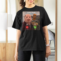 Tung Tung Tung Sahur John Pork Calling T Shirt For Women Tralalero Tralala Meme Brainrot Funny