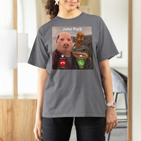 Tung Tung Tung Sahur John Pork Calling T Shirt For Women Tralalero Tralala Meme Brainrot Funny