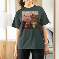 Tung Tung Tung Sahur John Pork Calling T Shirt For Women Tralalero Tralala Meme Brainrot Funny