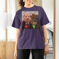 Tung Tung Tung Sahur John Pork Calling T Shirt For Women Tralalero Tralala Meme Brainrot Funny