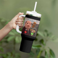 Tung Tung Tung Sahur John Pork Calling Tumbler With Handle Tralalero Tralala Meme Brainrot Funny